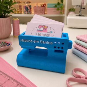 Porta cartão máquina de costura